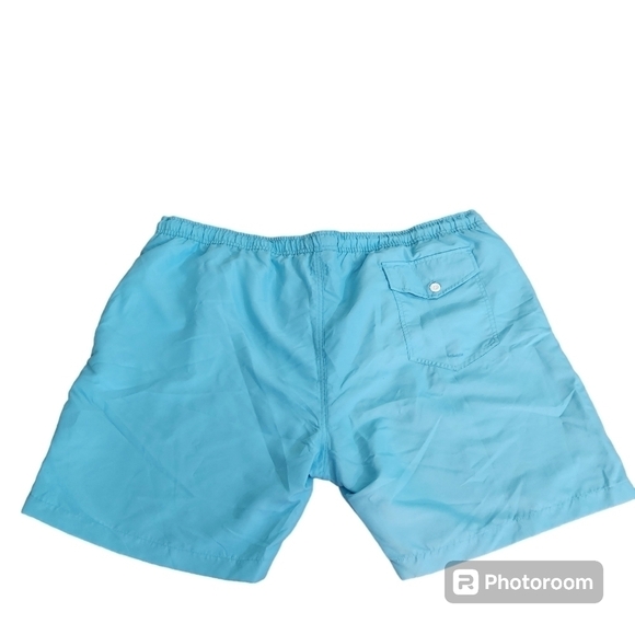 NWT Crown & Ivy Aqua Blue Swim Trunks, sz XXL - Picture 2 of 6